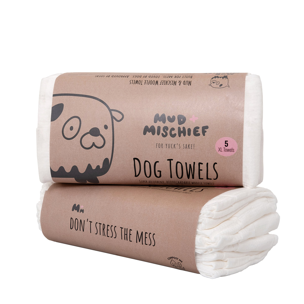 5 x Mud and Mischief Woofle Towels XL