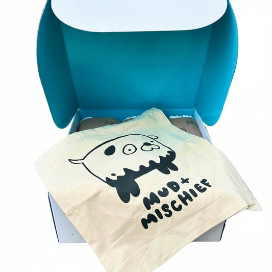 15 Biodegradable towel in white and blue box