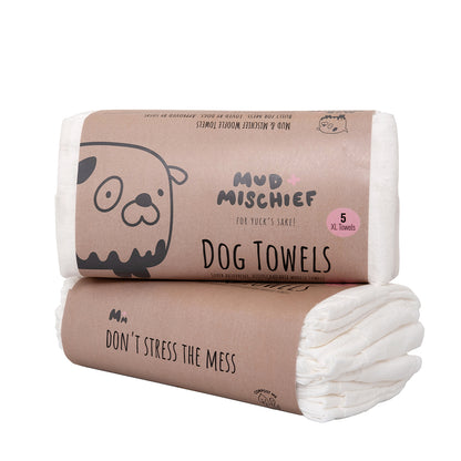 5 x Mud and Mischief Woofle Towels XL